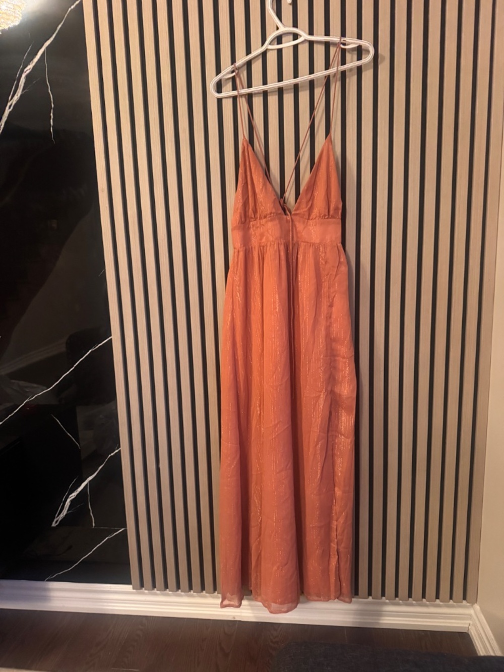 New Cupshe V-Neck Backless Maxi Dress-L - Picture 5 of 6